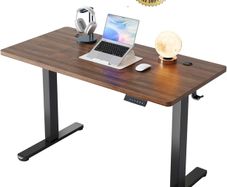 Standing Desk with USB Charging Port, 120 x 60 cm, 4 Preset Height Settings
