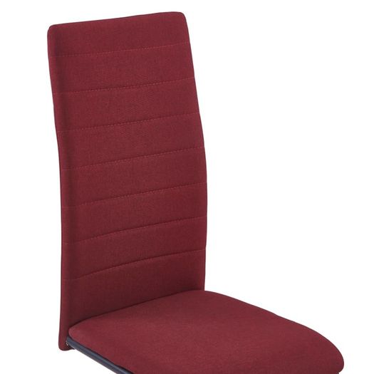 Cantilever Dining Chairs 2 pcs Wine Fabric