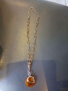 Gold & amber necklace