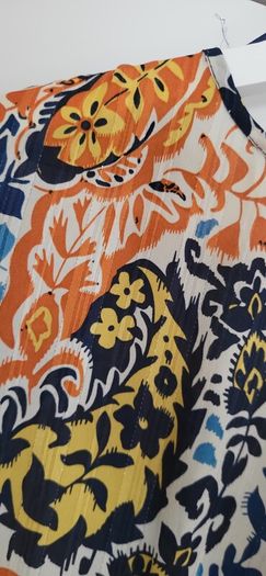 ENCUENTRO multi colour layered with gold metallic threading Sz M (Fit 12-14UK)