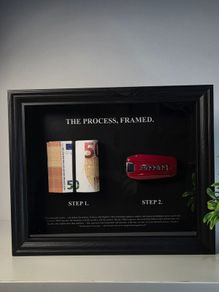 Gift 3D money frame art decor