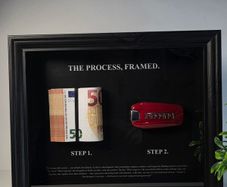 Gift 3D money frame art decor
