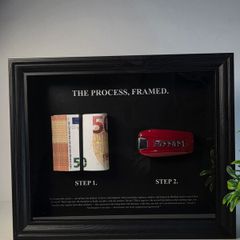 Gift 3D money frame art decor