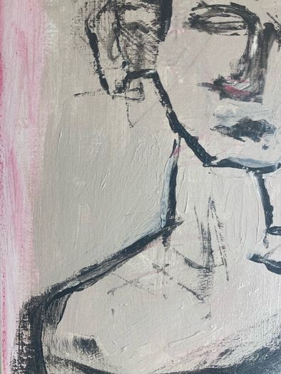 Original Painting Irish  Figurative Roman Statue Painting Original Art contemporary Irish art