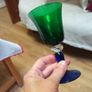 set of 10 small wine glasses, very unique Image 2