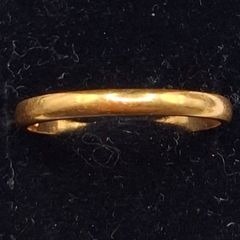 22 ct yellow gold ring size P