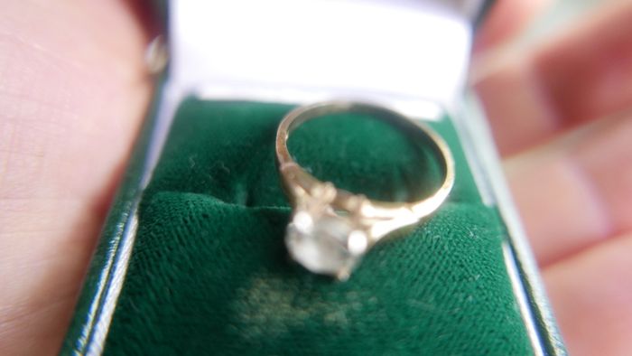 Vintage Sterling Silver 925 gold plated Ring 2,2g