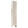 Hand carved 5-Panel Room Divider White 200x165 cm Solid Mango Wood Image 9