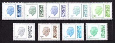 2023 Great Britain King Charles III Definitive stamps (1p-UK5) with barcode Stamps Mint Never Hinged (MNH)