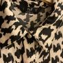 F&F Houndstooth Print Collared Blouse in Multi Black White Image 4