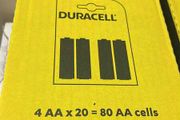 80 AA Batteries Duracell