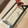 Glass & wood coffee table by Habitat Image 2