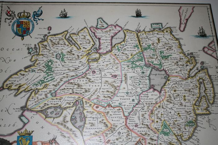 Vintage VLTONIA  VLSTER map  (51cm x 42cm)