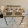 Glass Ikea table with chairs Image 3