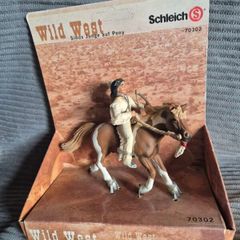 Vintage Schleich 70302 Sioux Boy on Pony - New in Box (Retired)