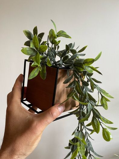 artificial plant and pot x3