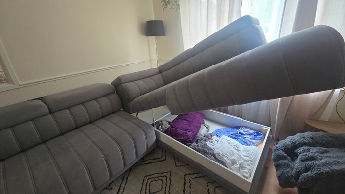 Couch sofa bed +storage