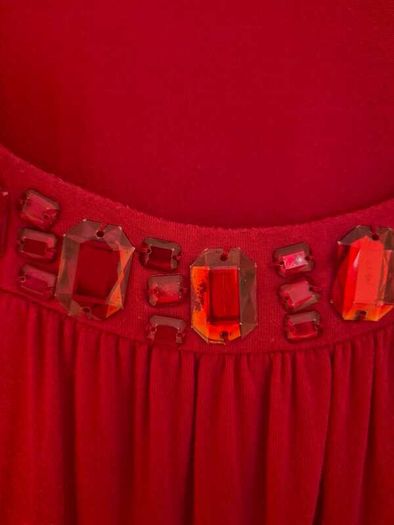 Red dress with jewel detail - size 12