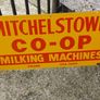 Mitchelstown hay barn advertising,sign by currans of Clonmel,,original ,came out of the offices in mitchelstown branch ,,,few marks  ,lovely advertising display item, for any garage ,man cave or personal collection, sold as is Image 3
