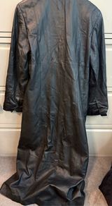ladies leather trench coat