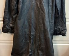 ladies leather trench coat