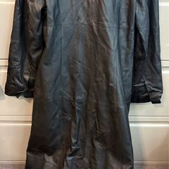 ladies leather trench coat