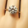 4ct. Moissanite Solitaire Ring Image 4