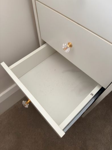 Dressing Table with LED Mirror and Adjustable Lights, 90cm White Vanity Desk