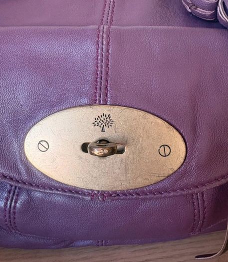 Mulberry Tassle Hobo bag in rich plum