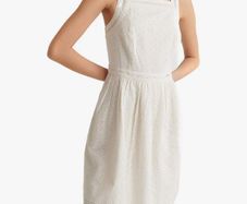 Superdry Broderie White Dress
