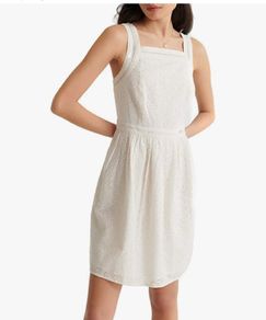 Superdry Broderie White Dress