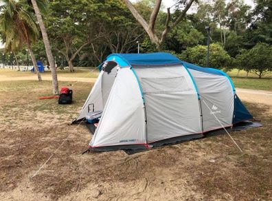 4-person camping tent, Arpenaz 4.1 - QUECHUA + Extras