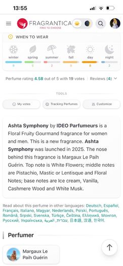 Ideo Perfumes Ashta Symphony