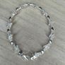 Sterling Silver Cubic Zirconia Line Link Bracelet Boxed 17cm Image 4