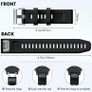 Silicone QuickFit Strap for Garmin Fenix 7s Solar, 6s Pro, 5s Plus - 20mm Image 3