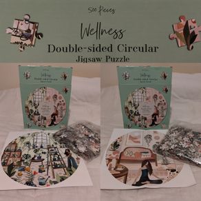 Wellness Double Sided Circular Jigsaw Puzzle New