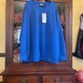 SAMOON Reduced new sapphire blue sweatshirt in a love,y sift fabric . Length is 31 inches Image 4