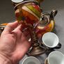 TriUshi Bulgarian Hand Made Ceramic Art Pottery Set Tea Mug Goblet Bulgaria Image 10