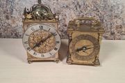 vintage brass clocks mantel lantern carriage Junghans ato mat Smiths of England