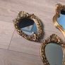 Stunning 3-Piece Vintage Gilt Mirror Set Rococo & Cherub Style Image 4