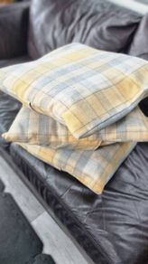3 Cushions with covers