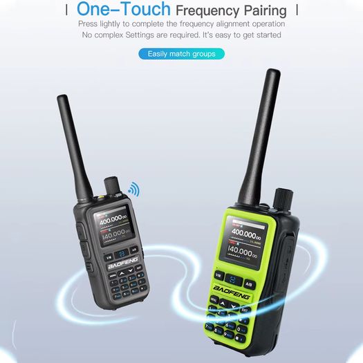 Baofeng UV 5R Mini Walkie Talkie Bluetooth Programming Frequency Dual PTT Band Type-C AM FM Ham 2 Way Radio For Hiking
