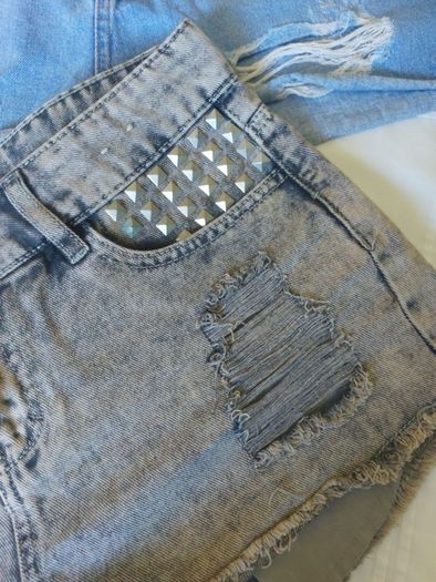 Denim shorts