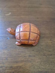 Hand Carved Wood Sea Turtle