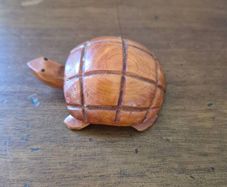Hand Carved Wood Sea Turtle