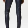 M&S Navy Leather Look Leggings Image 2