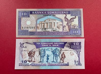 Somaliland  10 Shilin  1994. Pick 2a. ( Uncirculated )