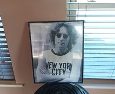 john lennon framed photo 16" x 20"