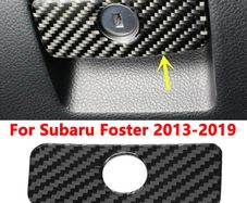Carbon Fiber Dashboard Storage Box Handle Trim For Subaru Forester 2013-2019