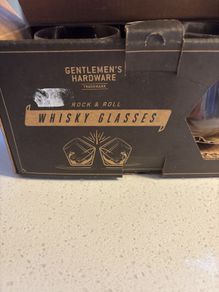 Brand New Gentlemen's Hardware Rocking Whiskey Glass set of 2